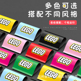 Lego промытая наклейка с этикеткой, наклейка с логотипом, наклейка на заднюю часть автомобиля, креативная модификация задней двери автомобиля, декоративная наклейка, модификация игрушки