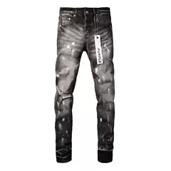European and American Street Designer American Retro Trendy Hip Hop Duffy Drop Slim-Fit Stretch Leg Straight Jeans