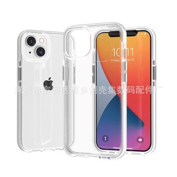 For IPHONE 15 PRO High Permeability Protective Cover Soft IP16 High Permeability Anti-fall Two-color Protective Shell New Five-color