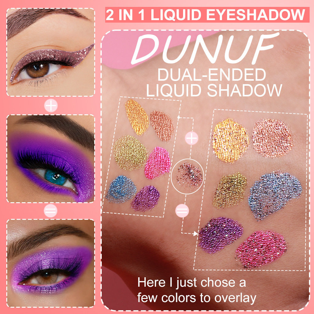 DUNUF double-headed water lasting pearlescent sequins eye shadow pay attention to check! Link Disclaimer-Foreign Trade Exclusive
