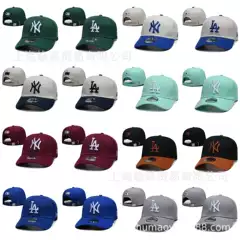 New Foreign Trade Mlb Adjustable Cap for Men and Women, Hip-Hop Embroidered Baseball Cap, Outdoor Sun Protection Hat, Curved Brim Hat