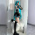 Костюм Хацунэ cos MIKU formula, костюм японской девушки из аниме, серебристый лакированный кожаный женский костюм для косплея JK mini 2