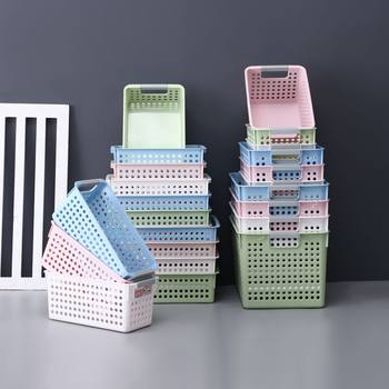 Free Shipping Desktop Storage Basket Home Storage Storage Box Snack Toy Book Washing Life Finishing Storage Basket