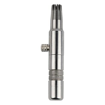 Cross-border stainless steel nose hair scissors silver washable manual cleaning household men's and women's manual nose hair trimmer