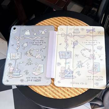 Ipady Foldable Tablet Protective Case Cartoon Cute Suitable for Air11M3/A16/10Th/Air1/2/4/5Th