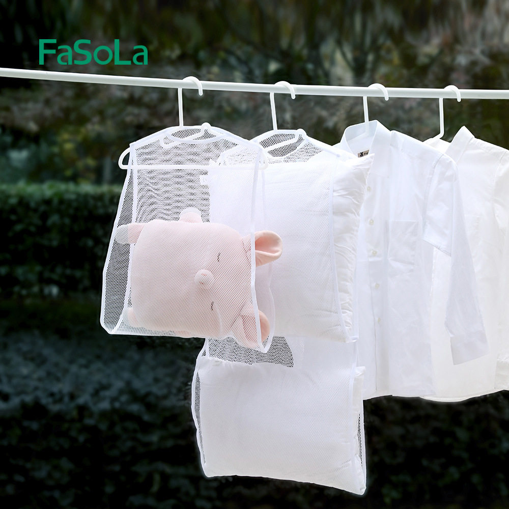 FaSoLa drying pillow artifact pillow drying net balcony drying pillow clip pillow drying rack drying pillow core drying net