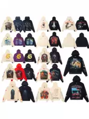 Godspeed Cross-Border 25Ss Autumn and Winter New Direct Spray Printing Washed Retro Pure Cotton Hip-Hop Fashion Hoodie Sweatshirt