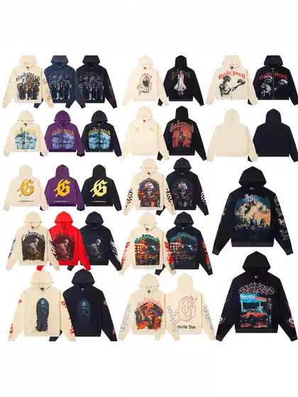 Godspeed Cross-Border 25Ss Autumn and Winter New Direct Spray Printing Washed Retro Pure Cotton Hip-Hop Fashion Hoodie Sweatshirt
