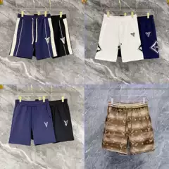Cross-Border. Authentic Version. Dior. Louis Vuitton. Fendi High-End Version Letter Print Casual Shorts, Popular European and American Fashion Style, Five-Point Length