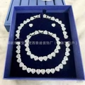 Love roman platinum [necklace bracelet earrings] set