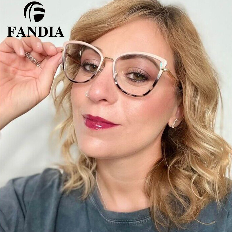 95968 European and American fashion Anti-blue light glasses comfortable myopia glasses frame female Korean fashion can be equipped with computer eye protection