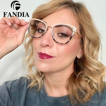 95968 European and American fashion Anti-blue light glasses comfortable myopia glasses frame female Korean fashion can be equipped with computer eye protection