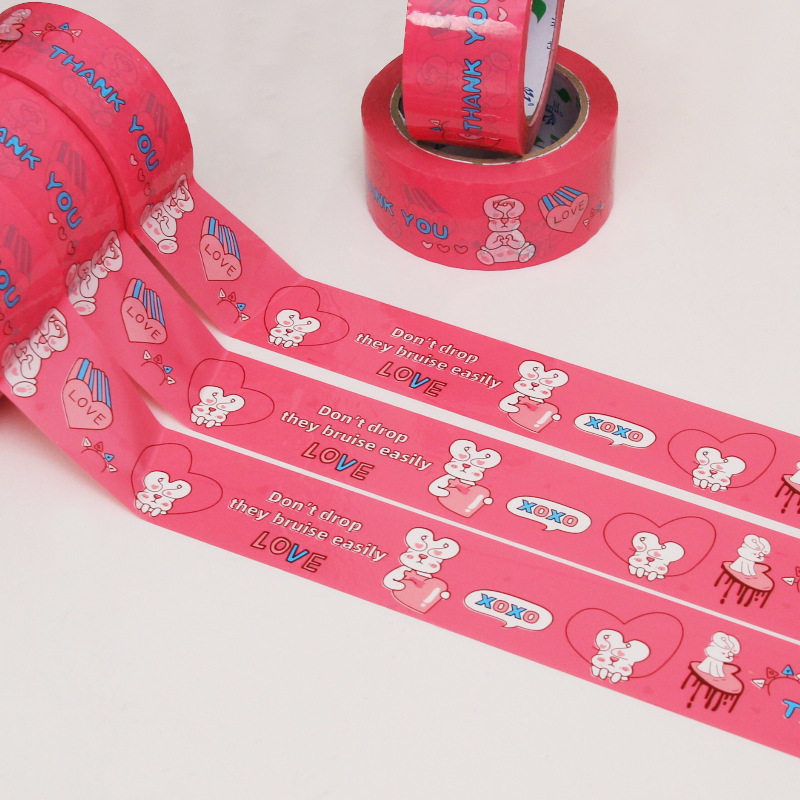 Tape manufacturers LOGO printing tape color bottom thankyou thanks to customers English printing tape personalized