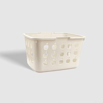 Desktop Storage Basket Kitchen Bathroom Plastic Storage Basket Large Capacity Sundries Cosmetics Storage Drain Basket Dirty Clothes Basket