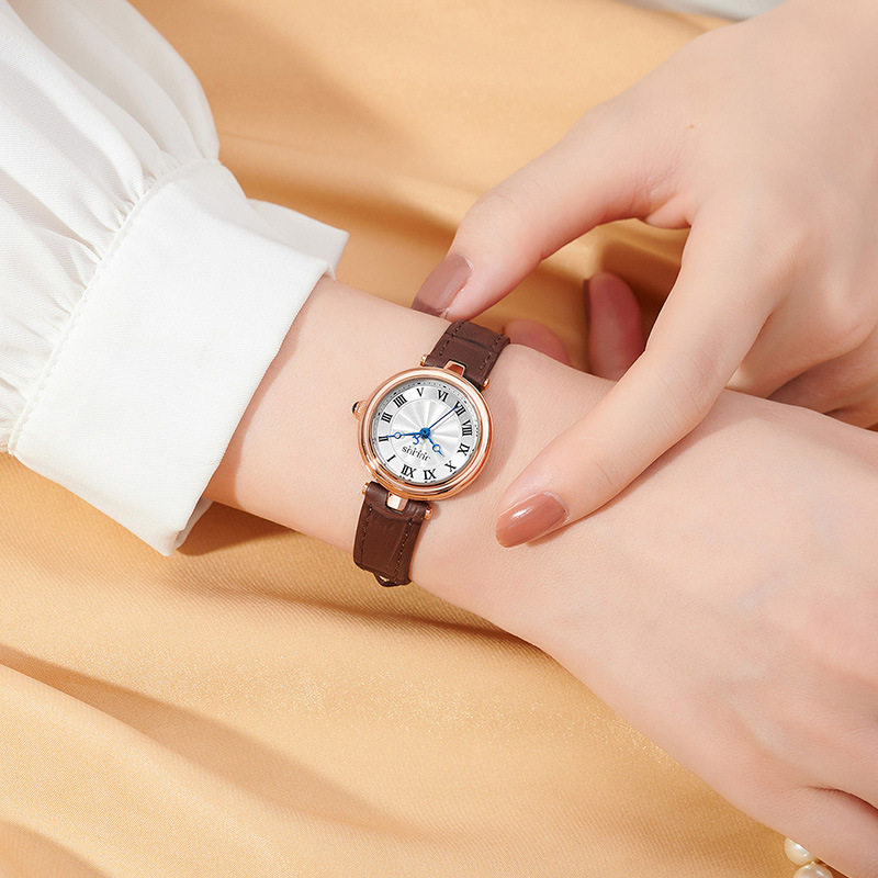 JULIUS Poly Watch Women's 2024 Niche Retro Small Round Watch Quartz Waterproof Women's Watch JA-1480