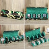 New first layer cowhide handmade camouflage four-position watch storage box travel portable leather watch box