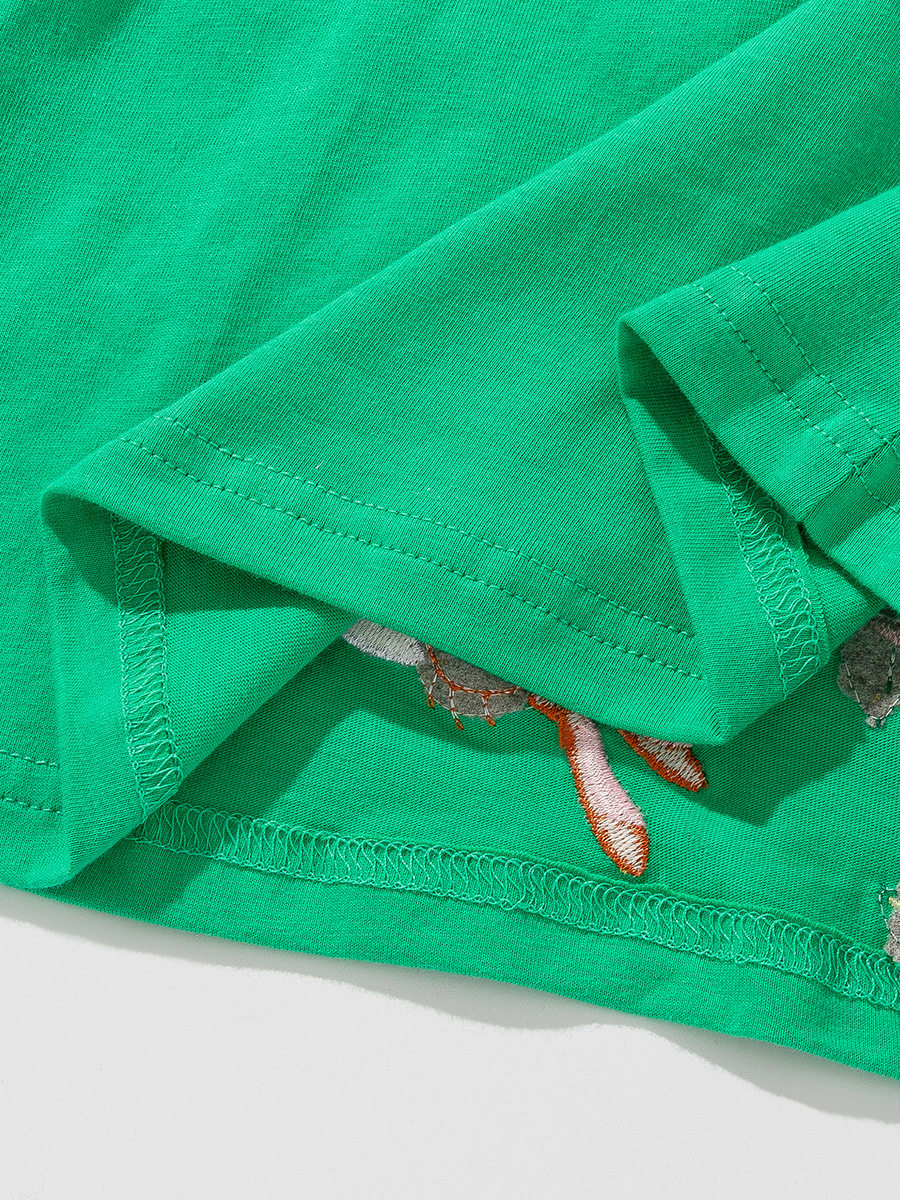 Summer Short-sleeve New Girls' Dress, Kids' Skirt, Casual Kids' Dress