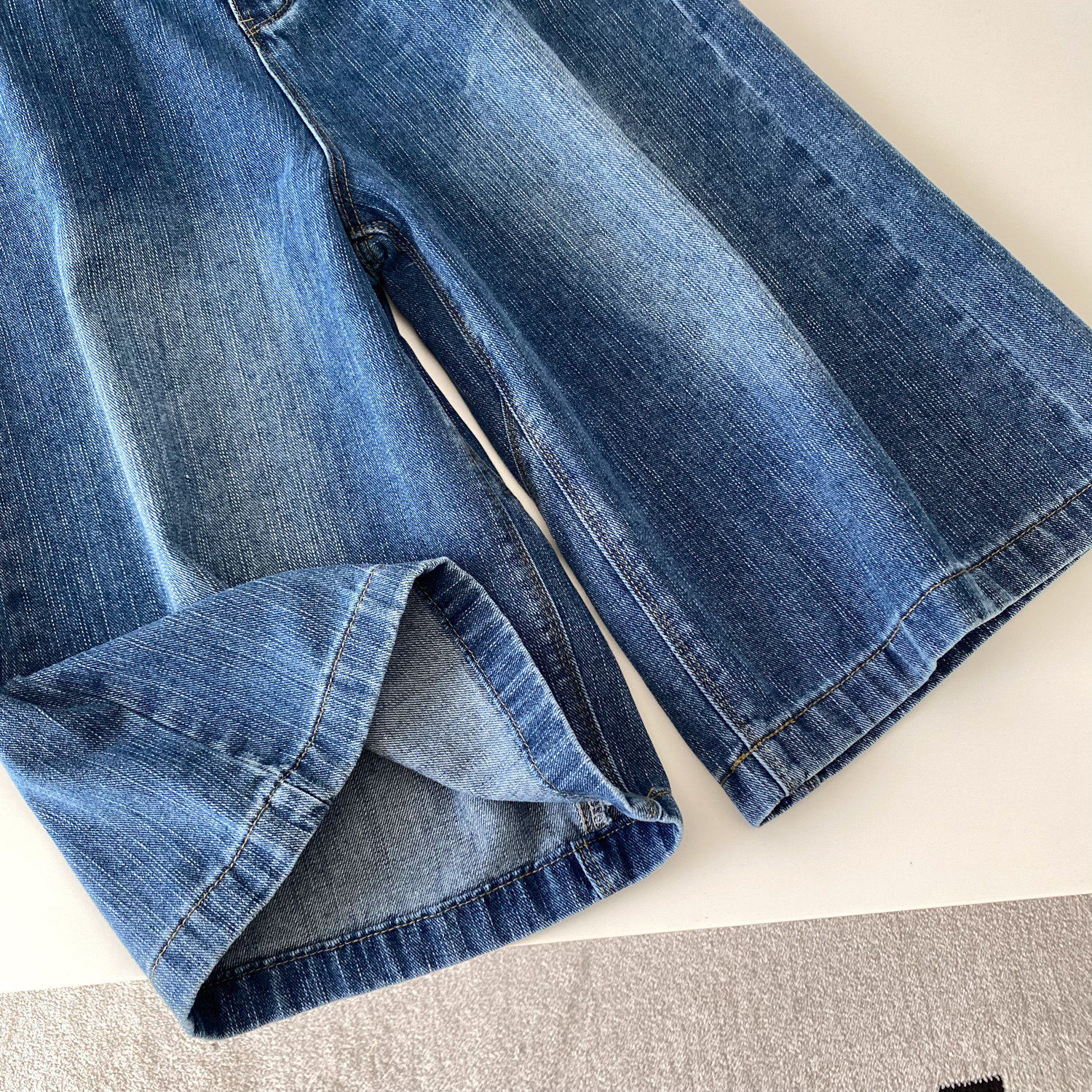 High Waisted Wide Leg Denim Shorts Relaxed Fit Lightweight Versatile Summer Casual Wear Wholesale Available