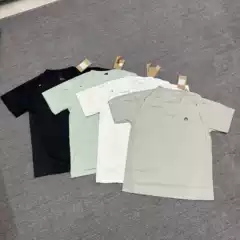 In-Stock Quick-Dry Seamless Short-Sleeve T-Shirt, Crew Neck, Men's Loose Breathable Perforated Fitness Running Elastic Casual Top Trendy