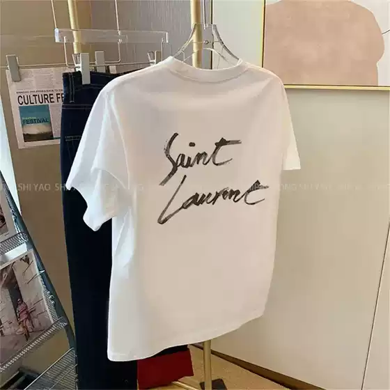 European Size Cotton Toversize Short-Sleeved T-Shirt Women's and Men's Summ