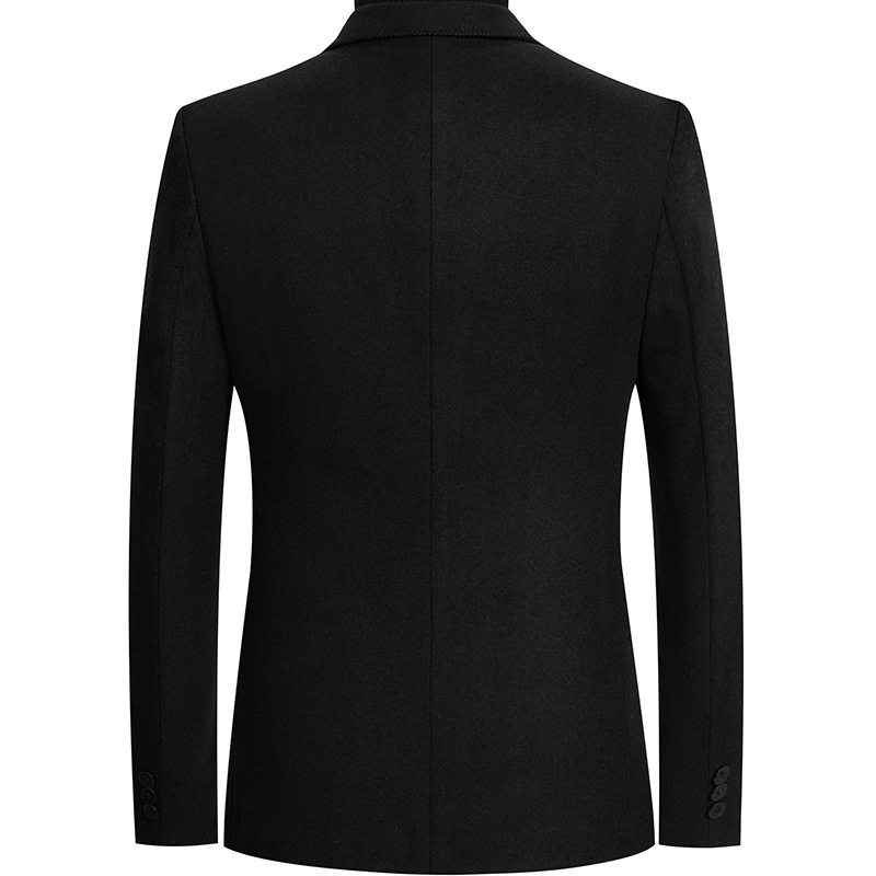 Mens Wool Blend Overcoat Black Casual Style Available in Multiple Sizes Wholesale Supply customizable