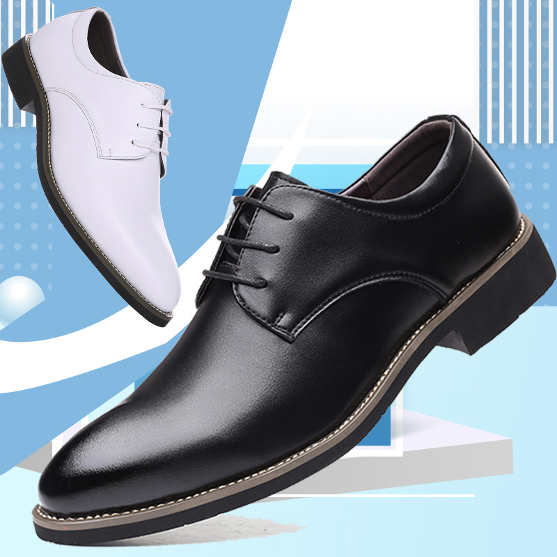 2022New Business Leisure Men Dress Office Leather shoes Male Cross-border Expert For Large Code Get married White Shoe Youth  2022新款商务休闲男鞋正装办公皮鞋男跨境专供大码结婚小白鞋青年 2022New Business Leisure Men Dress Office Leather shoes Male Cross-border Expert For Large Code Get married White Shoe Youth 