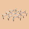 [122 Selection]Stainless Steel 20-Clip Clothes Hanger, Sock Drying Rack, Multifunctional Foldable for Balcony and Student Dormitory
