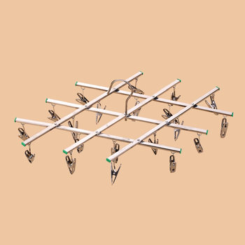 20 Clip Hanger Clip Drying Socks Rack Drying Rack Balcony Multifunctional Foldable Student Dormitory Travel Portable