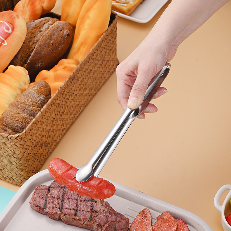 304 stainless steel food clip seafood raw fish clip Japanese cuisine fish fillet barbecue clip buffet barbecue clip tools