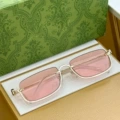 Gold frame pink lens (with case)