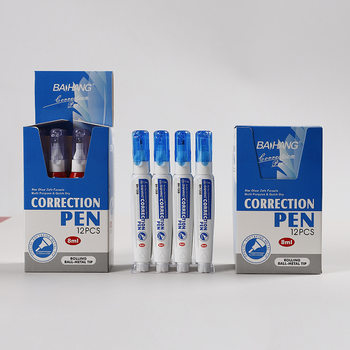 Hot foreign trade correction fluid BH126B smooth non-leakage correction pen student office Correction correction Liquid Pen wholesale