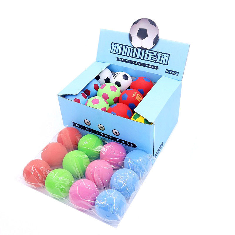 6cm football rubber elastic ball high elastic hollow squash Mini small basketball decompression children wholesale children's ball