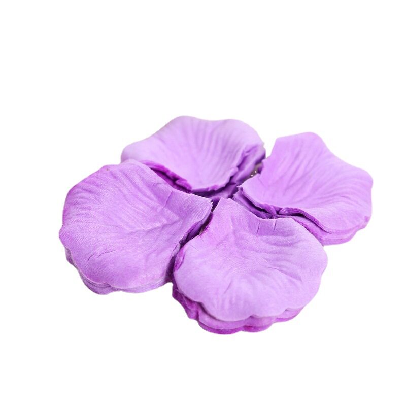 仿真玫瑰花瓣无纺布假花片婚庆家居装饰人造手撒花瓣厂家批发