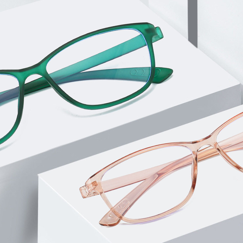 2503 screw-free myopia glasses for men and women metal-free ultra-light detention center special full plastic frame anti-blue light glasses