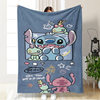 Cross-Border Foreign Trade Lilo and Stitch Flannel Blanket Cartoon Stitch Sofa Blanket Nap Blanket