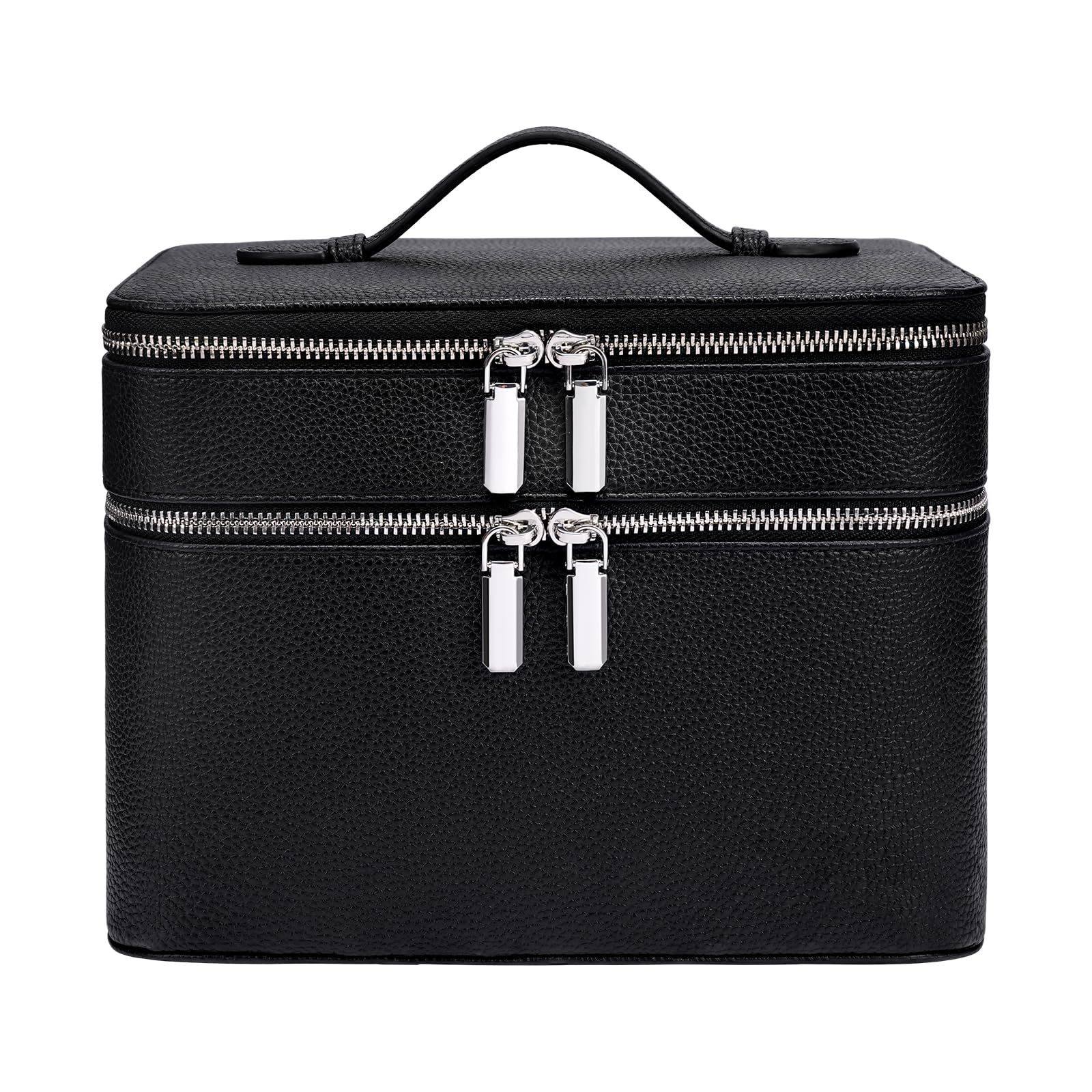 Double-Layer New Portable Professional Cosmetic Bag, Skin Care Tool Bag, Beauty Eyelash Storage Box, Multi-Compartment Cosmetic Bag