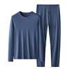 60 double-sided modal autumn and winter men's thermal underwear thin bottoming suit warm clothing autumn pants wholesale