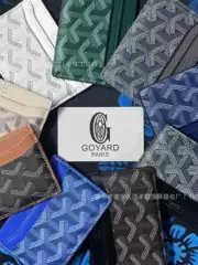 Goya High Version Goyard2025 New Dog Tooth Card Holder Credit Card Coin Purse Card Holder Card Holder Cross-Border