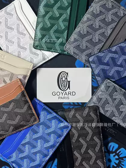Goya High Version Goyard2025 New Dog Tooth Card Holder Credit Card Coin Purse Card Holder Card Holder Cross-Border
