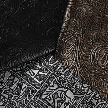 Antique Embossed Dragon Pattern Phoenix Tail Flower Faux Leather PVC Faux Leather Case Packaging Box Hard Bag Photo Album Gold and Silver Fabric