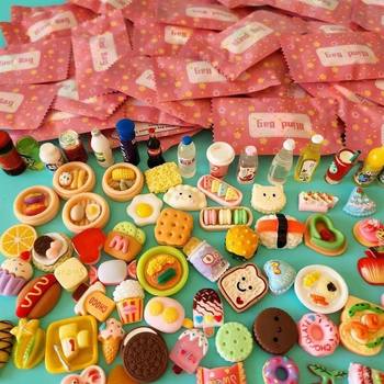 Blind Bag Food Toy Mini Small Items Toys Snack Model Beverage Wine Delivery Resin Manufacturer Handmade Jewelry DIY