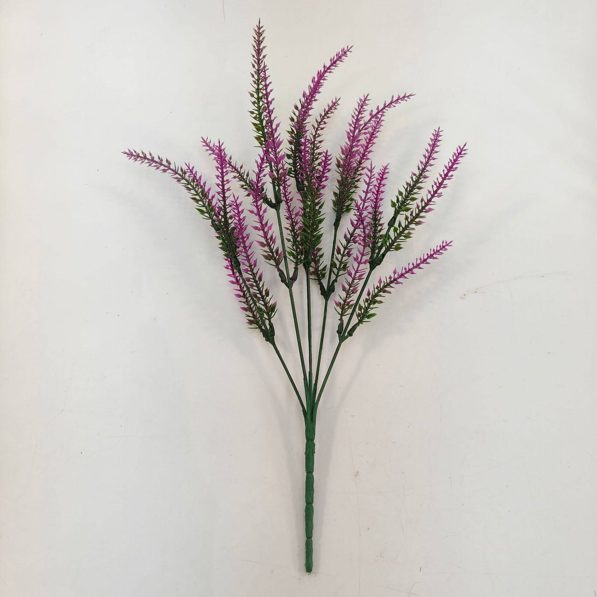 麦穗5叉植绒薰衣草仿真家居装饰植绒仿真植物人造花束仿真花批发