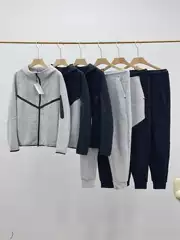 Cross-Border 25 Spring and Autumn New Men's Windrunner Series Hooded Knit Suit Jacket 950 Pants 960