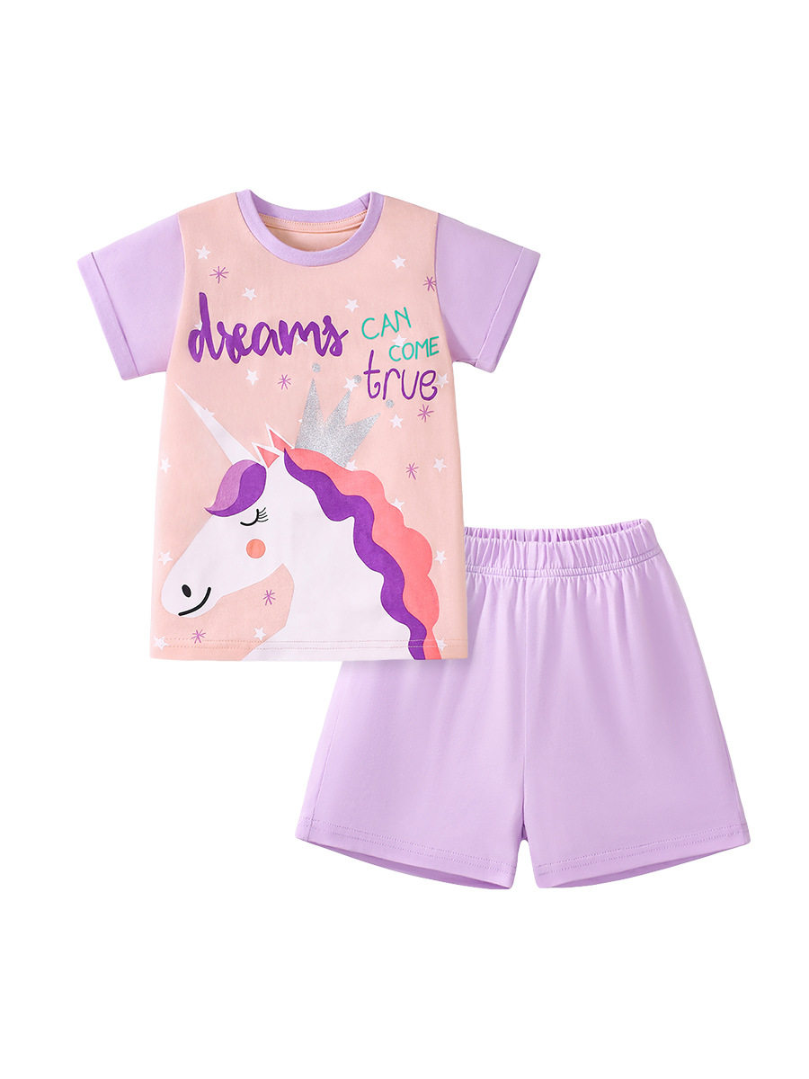 Custom-made Girls' Set, Summer Kids' Children's Clothing, Short-sleeve Cotton Kids' Outfit