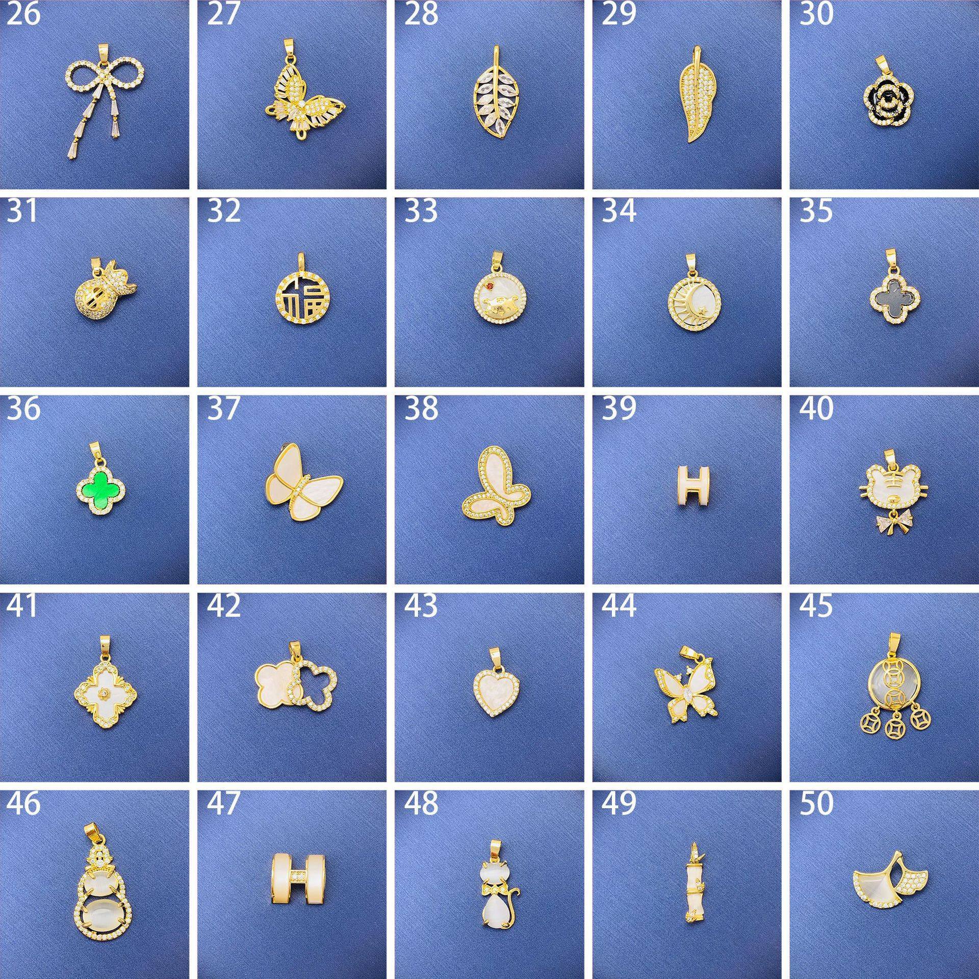 Hundreds of pendant accessories wholesale casual matching diy jewelry Net red trembles explosions without chain
