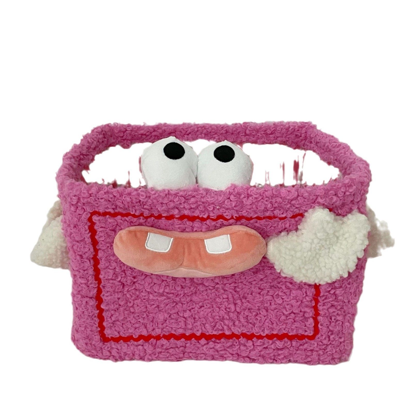 Ins High-Looking Storage Basket Plush Bie Funny Little Monster Household Toys Snack Storage Storage Basket