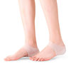 Invisible Inner Heightening Insole Transparent Bionic Silicone Gel Heightening Socks Set Shock-Absorbing Thickened Heel Cushion Cover Wholesale