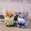 Cross-Border Zootopia Plush Pendant Judy Rabbit Nick Fox Keychain Bag Doll Accessories