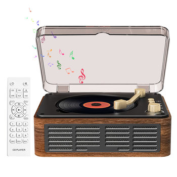 New cross-border multi-function CD player retro album CD player Bluetooth speaker portable all-in-one gift