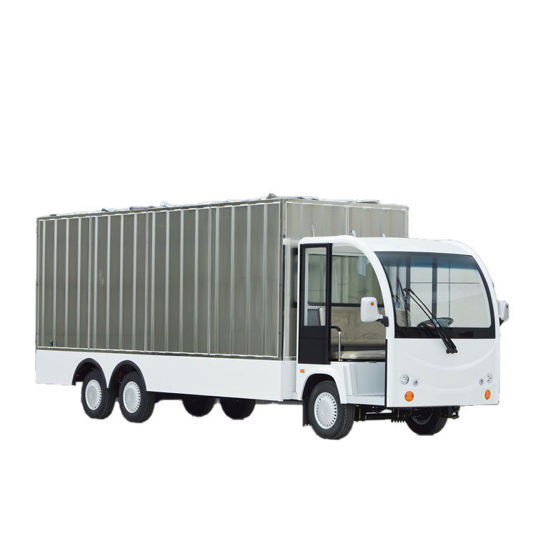 鑫威大吨位电动箱式货车厂家车间货箱货物转运车原厂配件JZH32-2T